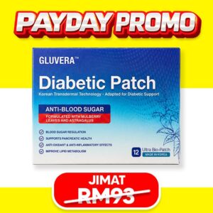 PAKEJ CEGAH PROMO ( 1 KOTAK GLUVERA DIABETIC PATCH )